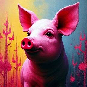 Pretty Pink Pig Painter