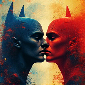 Super Heros Kissing Blues