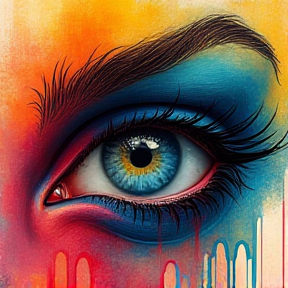 Painting the eye