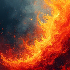 a dance of flames