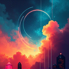 Neon sky