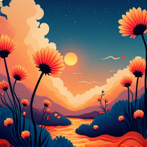 Flowers on the Moon