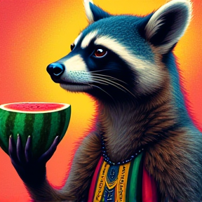 Racoon Melon Night