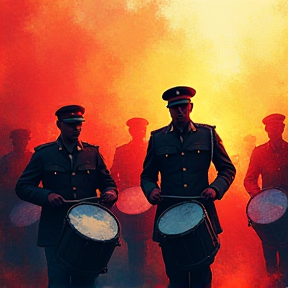 Military marching drums