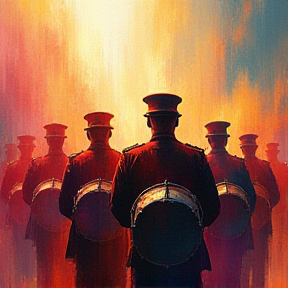 Military marching drums