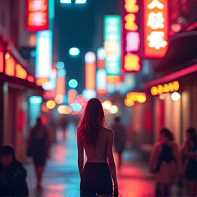 Neon Night Walk