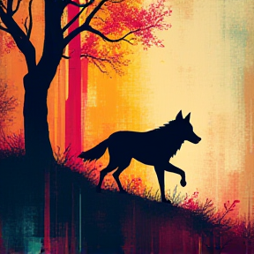 Lobo en el Bosque