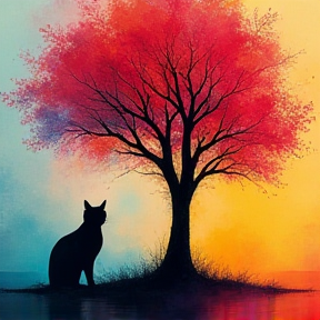 Die Katze und der Baum