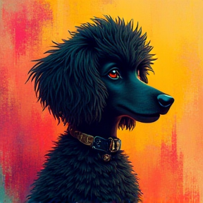 Black Poodle Eskil