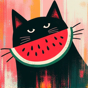 Meow meow watermelon