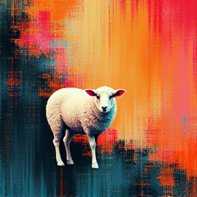 fivle lillte sheep