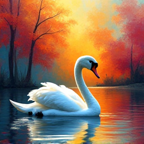 Swan in the Lake