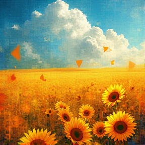 Sunflowers in the Field