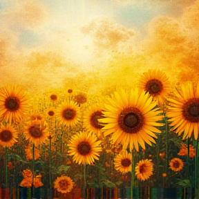 Sunflowers in the Field