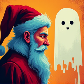 Santa Meets a Ghost