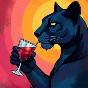 Der Panther mag Ouzo