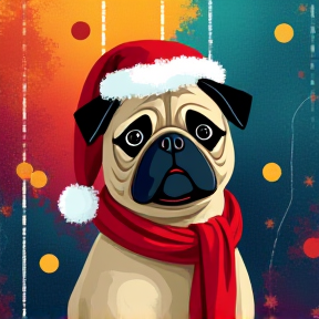 My Christmas Pug