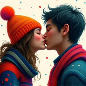 Snowy Kisses