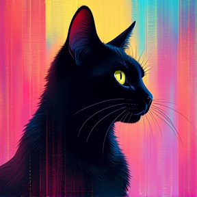 Walter: The Synthwave Cat