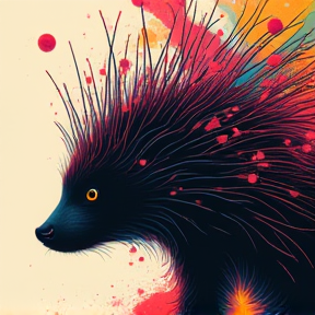 Porcupines smell like paint.