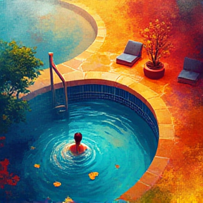 Autumn Pool Serenade