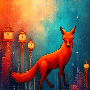 Three Clocks and a Fox