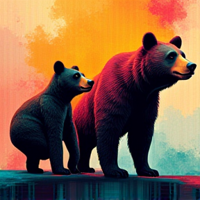 Three weird bears.