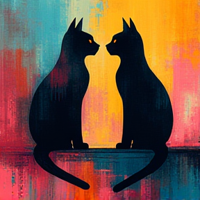 Deux frères chats