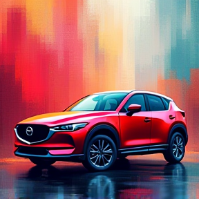 Roter Mazda Blau Qashqai