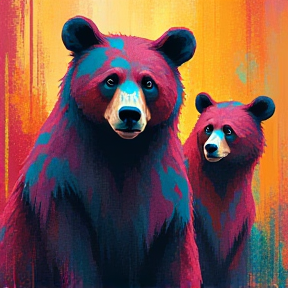 Three weird bears.