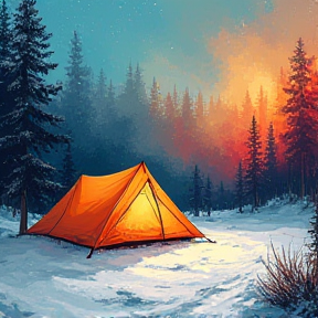 winter camping