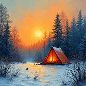 winter camping