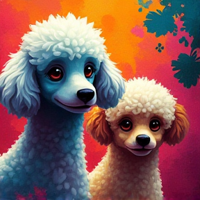 Fefe the Poodle and Lucky the One Eyed Dog resuced 