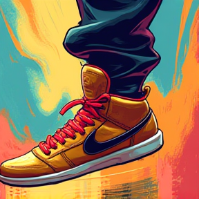 Golden Sneakers