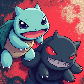 Squirtle vs Gengar