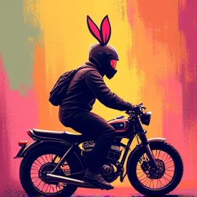 Sugar Bunny Biker