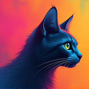 Neon Purrfection