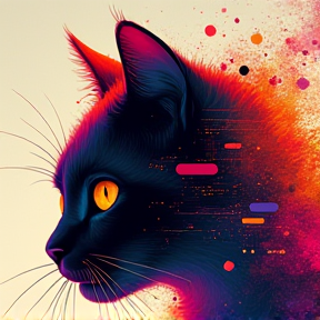 Neon Purrfection