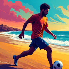 Futbol en la Playa con un Tigre