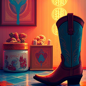 Glowing Pastry in Cowboy Boots