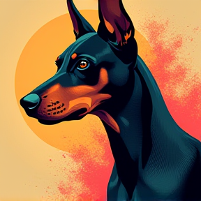 Luna the Doberman