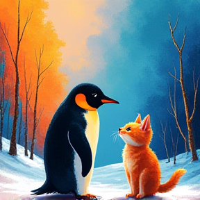 Penguin and Kitten Adventure