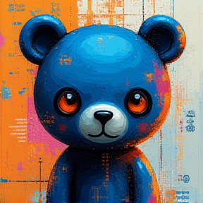 Blue Hair Bear