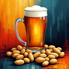 peanuts and beer