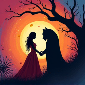 Beauty and the Beast on Halloween