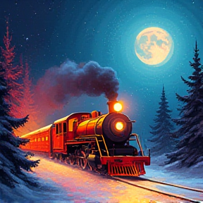 Im Polar Express, durch die Nacht,