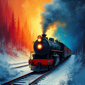 Im Polar Express, durch die Nacht,