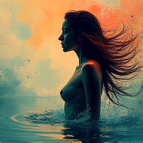 Woman in the water