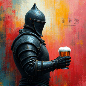 Knecht Ruprecht und sein Bier