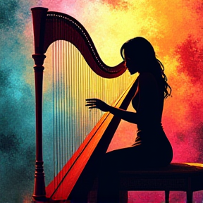 Harp Playing